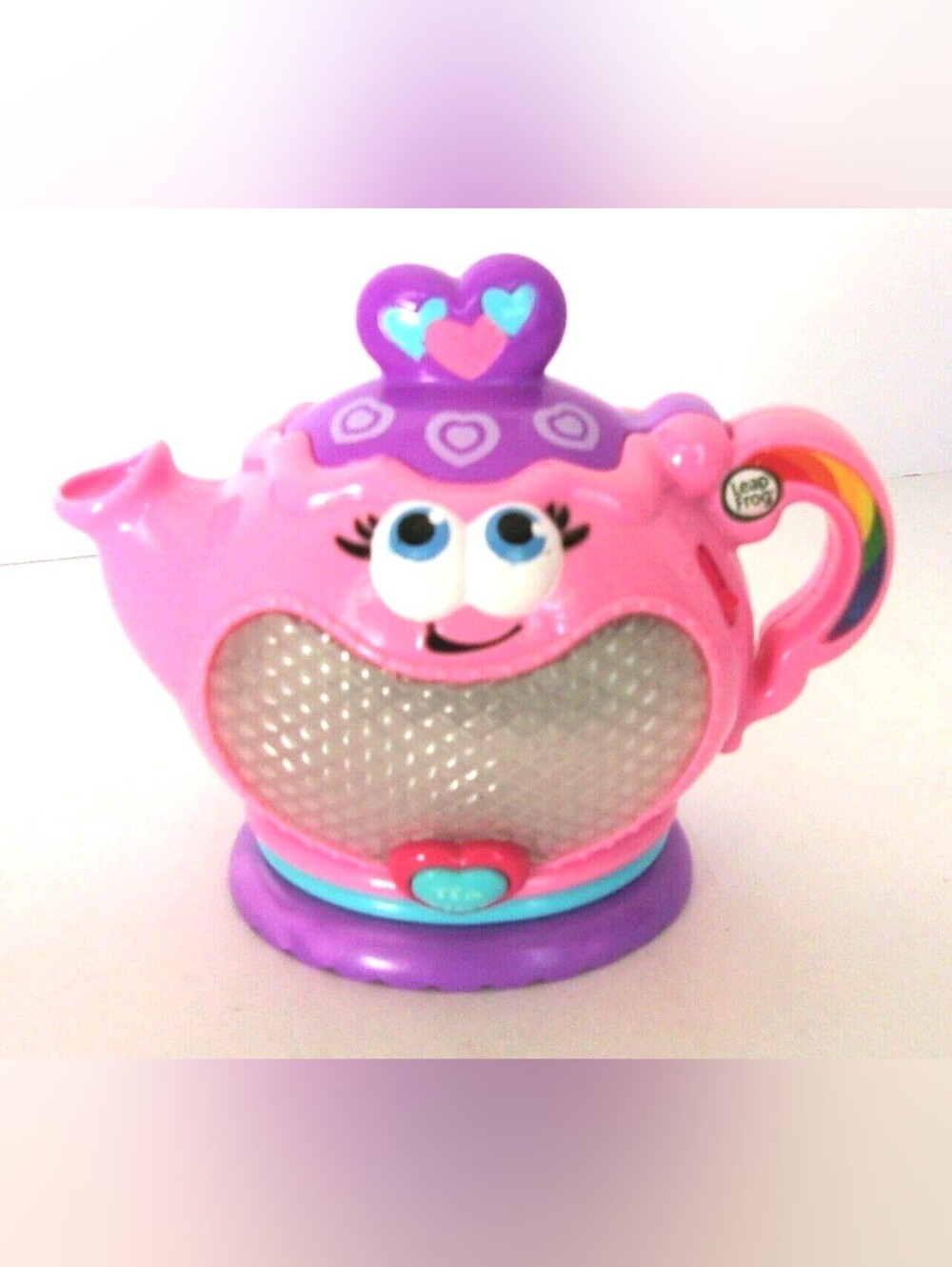 Leap Frog Pink Teapot Toy Musical Rainbow Tea Party Replacement Working/Tested.